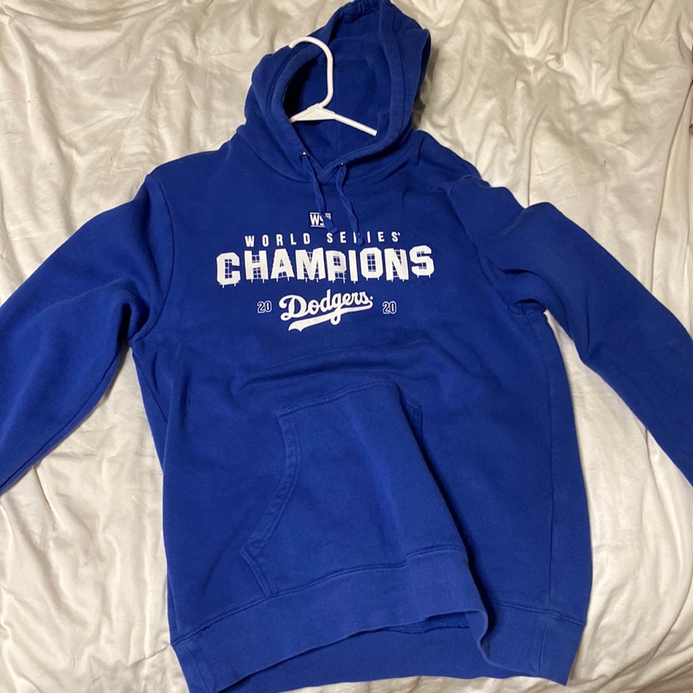 blue hoodie!
